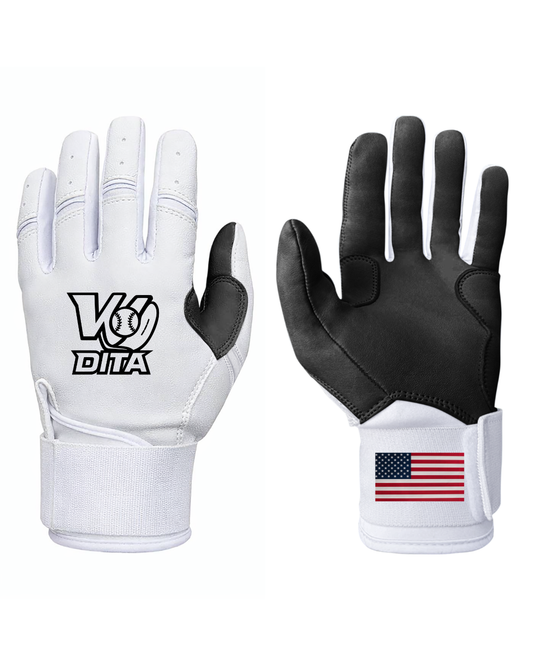 Wodita Batting Glove - Black & White - ADULT